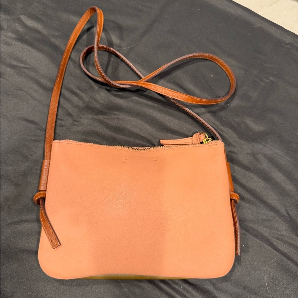 Madewell The Knotted Crossbody Bag in Colorblock Weathered Olive Multi (Pink) - Picture 9 of 11